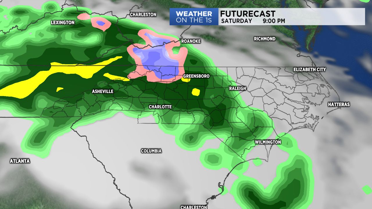 A chance for a rain/snow mix develops this weekend.