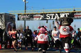 An image taken during a Cincinnati Cyclones community running event (Provided)