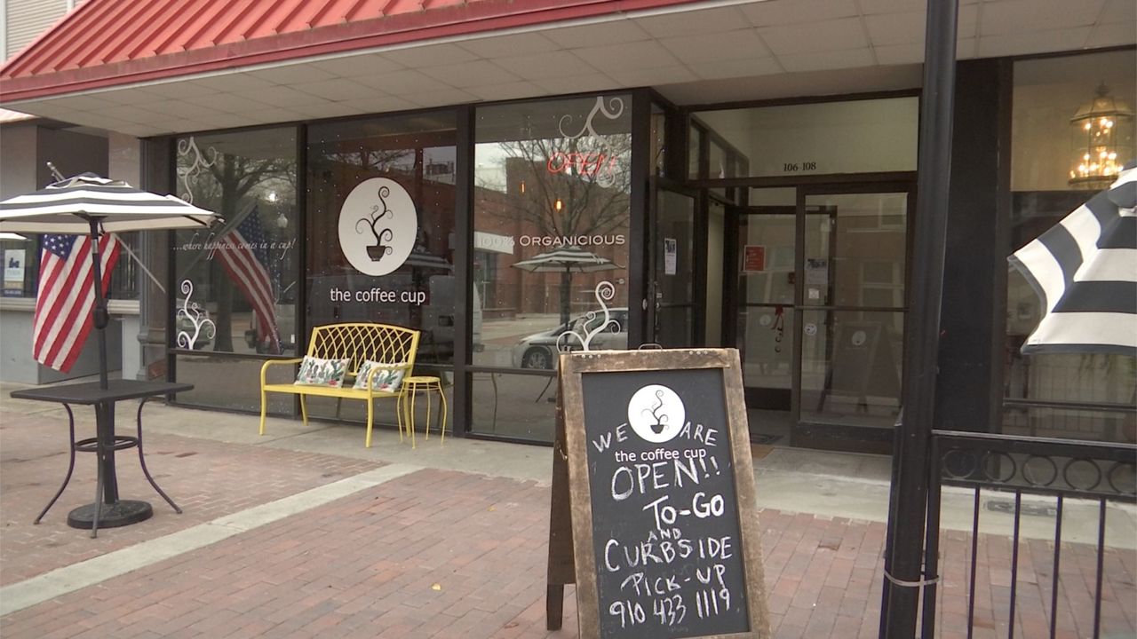 The Coffee Cup in downtown Fayetteville offers curbside pick up during the coronavirus pandemic.