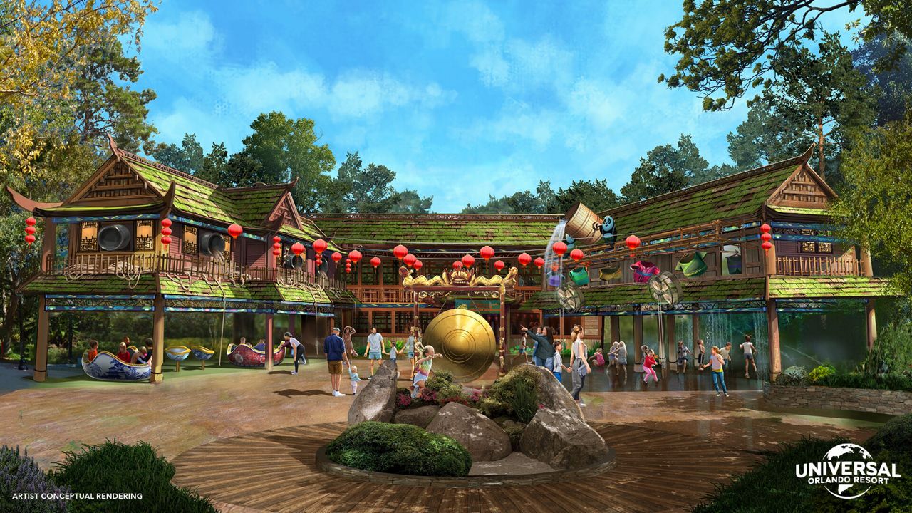 Rendering of Po's Kung Fu Training Camp at DreamWorks Land at Universal Orlando Resort (Courtesy: Universal Orlando)