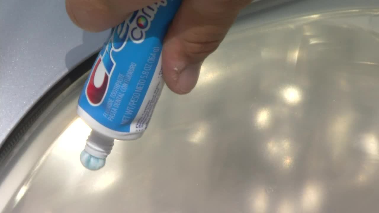Testing Toothpaste on Car Headlights