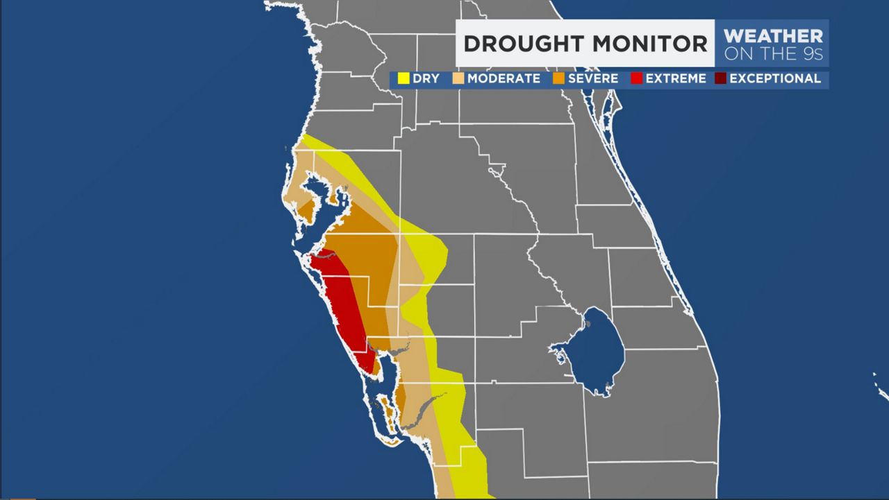 Rainfall deficit continues for part of the Tampa area