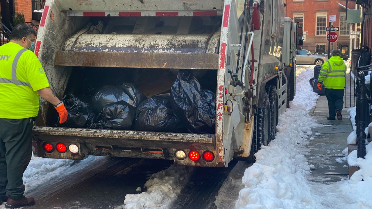 DSNY Crews Resume Trash Collection After Winter Storm