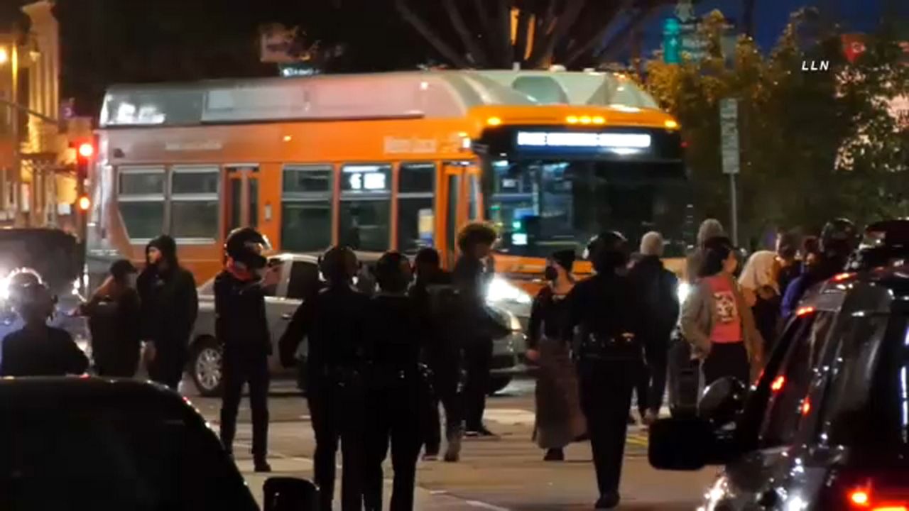 Demonstrators gather in downtown LA to protest shooting - Vimarsana News
