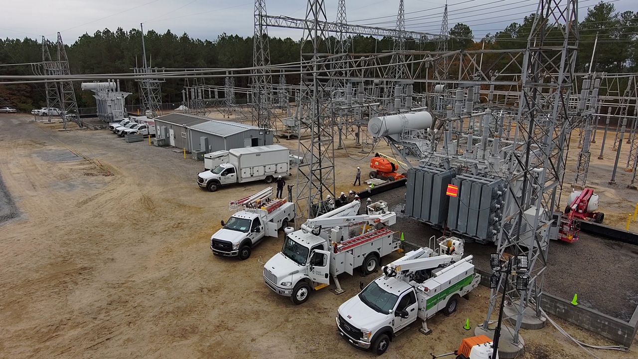 It took days for Duke Energy to restore power after two substations in Moore County were hit by gunfire. (Duke Energy)