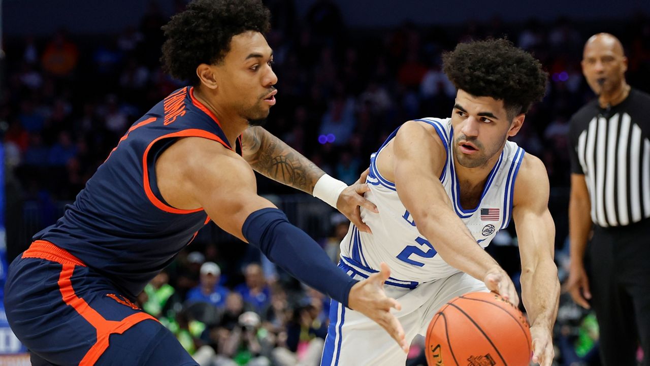 No. 1 Duke beats No. 10 Virginia 74-70 for 2nd straight ACC Tournament title under Scheyer