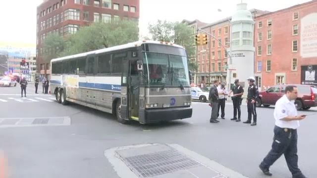 Woman Hospitalized After Being Hit by MTA Bus