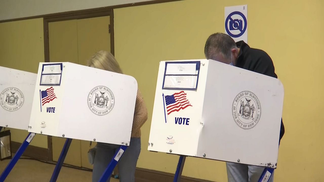 Early voting booths