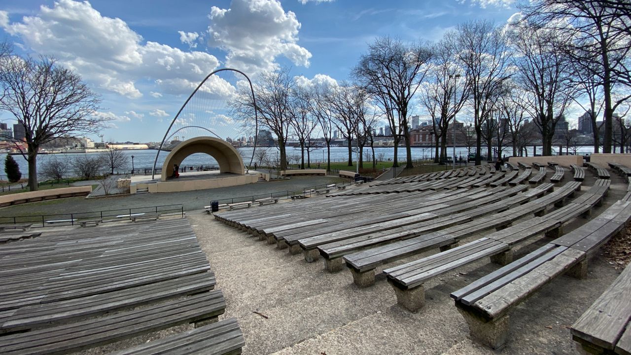 The amphitheater in East River Park. (Ari Feldman)