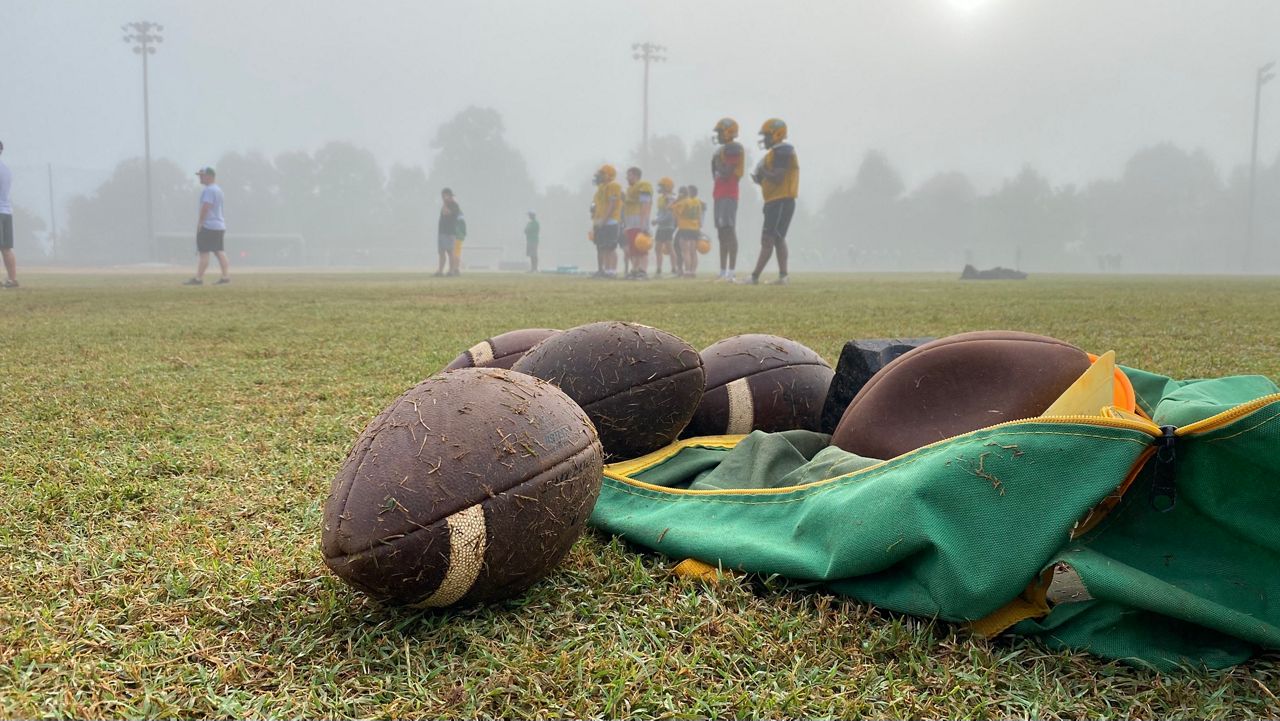 Football and other fall sports are back again in North Carolina but coronavirus case numbers are climbing once more as the delta variant spreads across the state.