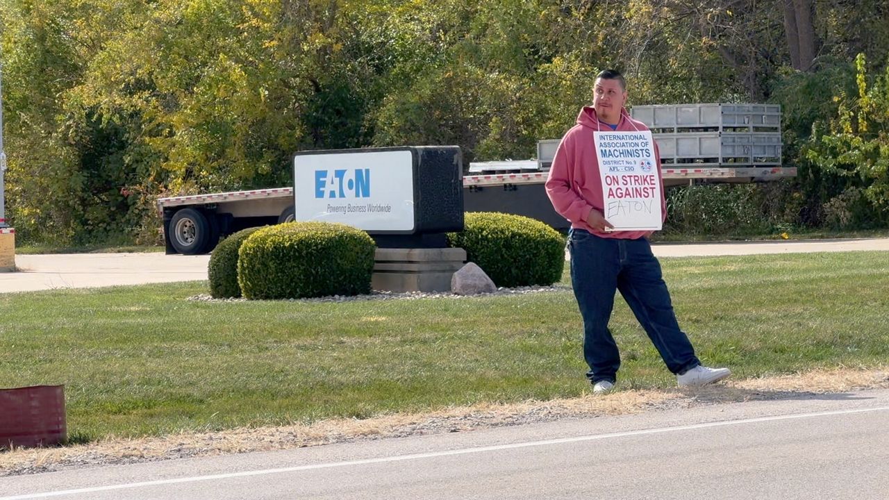 A striker in front of Eaton, Troy, IL