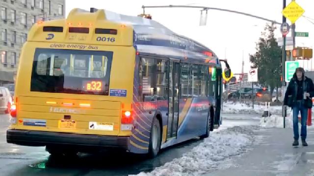 MTA begins electric bus test run on three routes