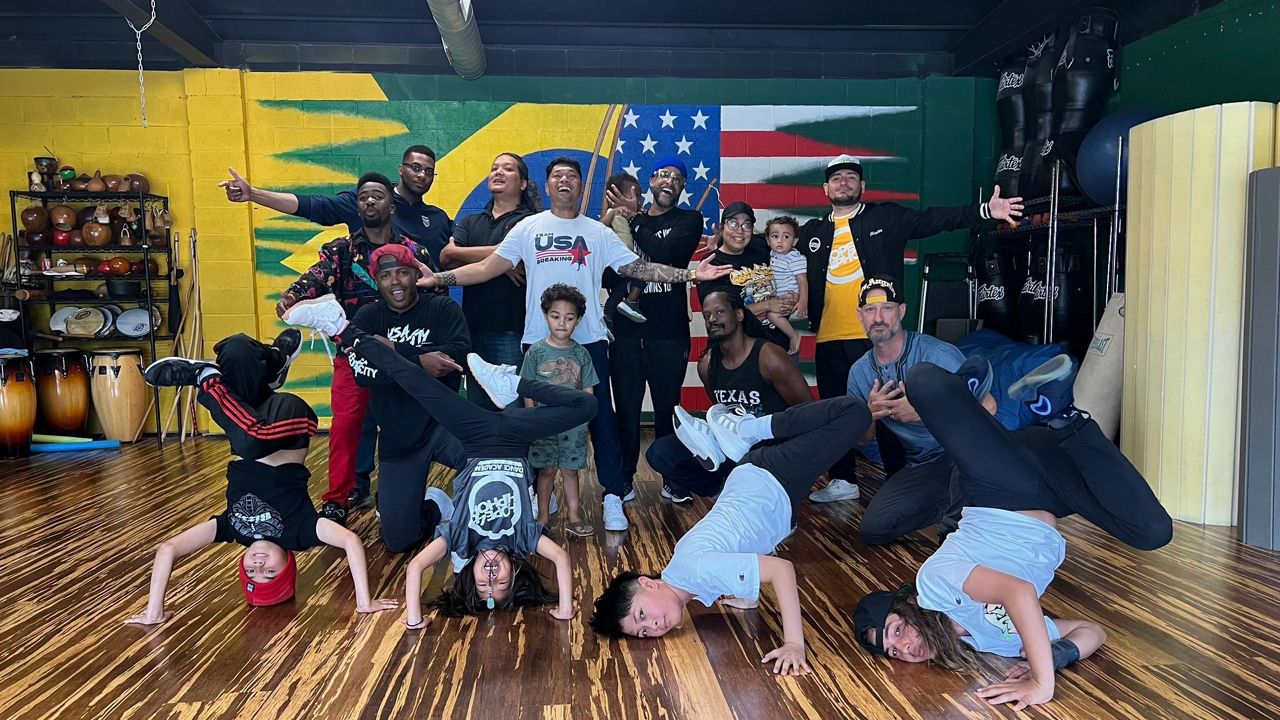 Members of Hope4HipHop at their breakdancing studio in Austin (Spectrum News 1/Jamil Donith)
