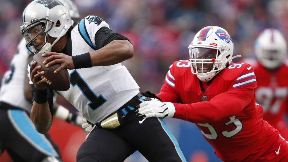 Buffalo Bills British DE Efe Obada shines in revenge game against Carolina  Panthers