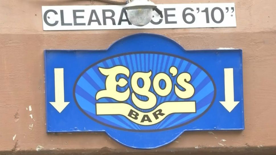 The sign for Ego's, located on South Congress in Austin, Texas, appears in this image from June 23, 2019. (Spectrum News)