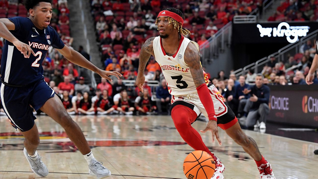 The Cards lost in their final game to Virginia, 75-60. (AP Photo/Timothy D. Easley)