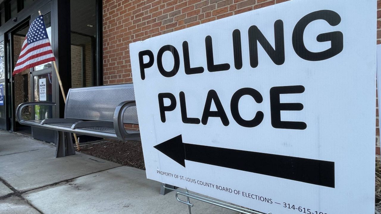 Ellisville's Daniel Boone Branch of the St. Louis County Public Library served as a polling place for the April 4, 2023 municipal election. (Spectrum News/Gregg Palermo)