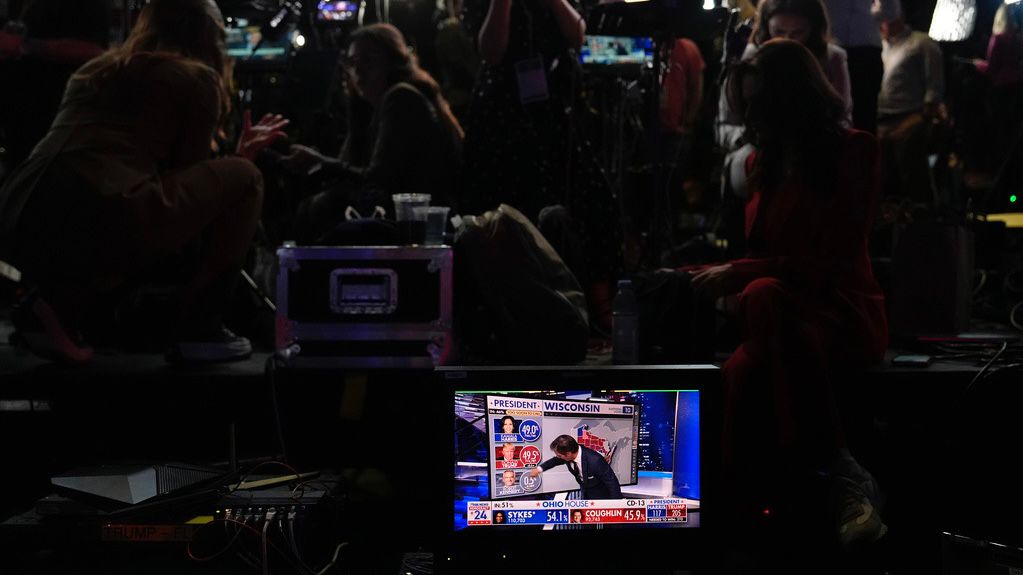 Election night viewership down 25% compared with 2020