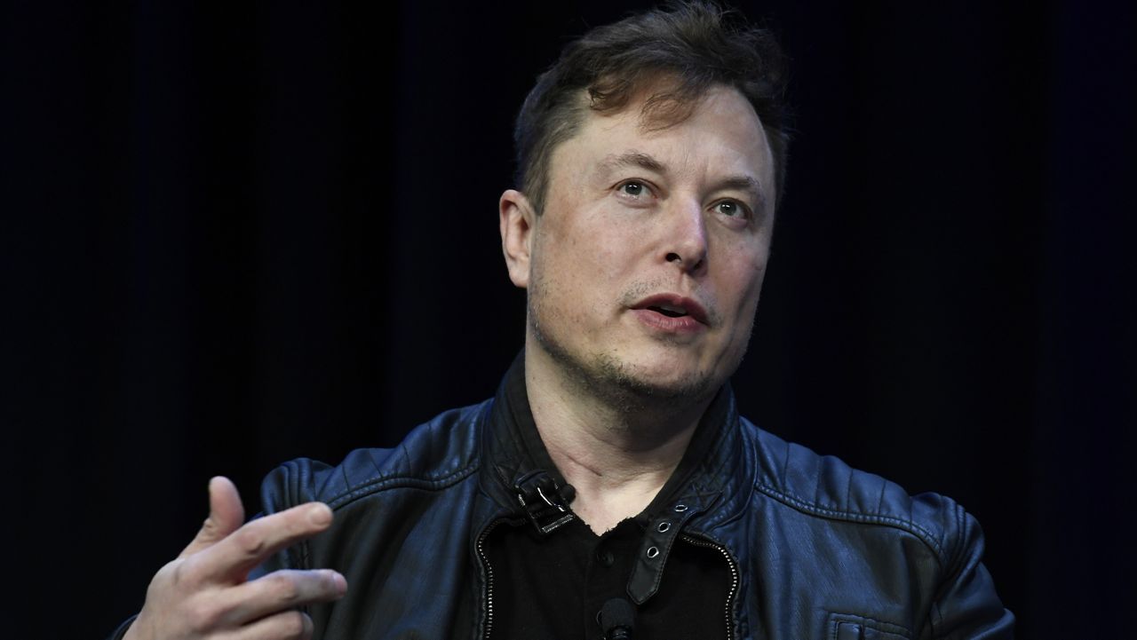 Tesla and SpaceX CEO Elon Musk speaks at the SATELLITE Conference and Exhibition, March 9, 2020, in Washington. (AP Photo/Susan Walsh, File)