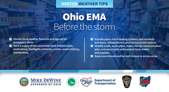 DeWine declares state of emergency ahead of winter storm
