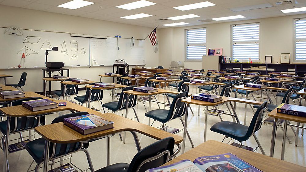 empty classroom