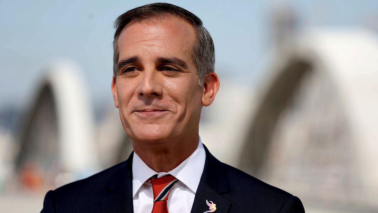 Los Angeles Mayor Eric Garcetti. Gary Coronado/Los Angeles Times via AP, Pool)