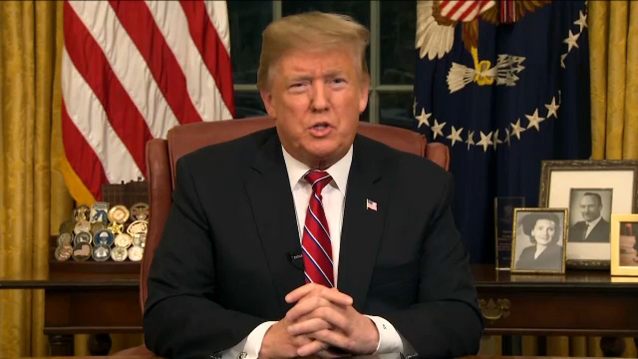 President Donald Trump is ramping up his efforts to make the case for a wall along the southern border, delivering a primetime Oval Office address Tuesday evening. (Spectrum News file)