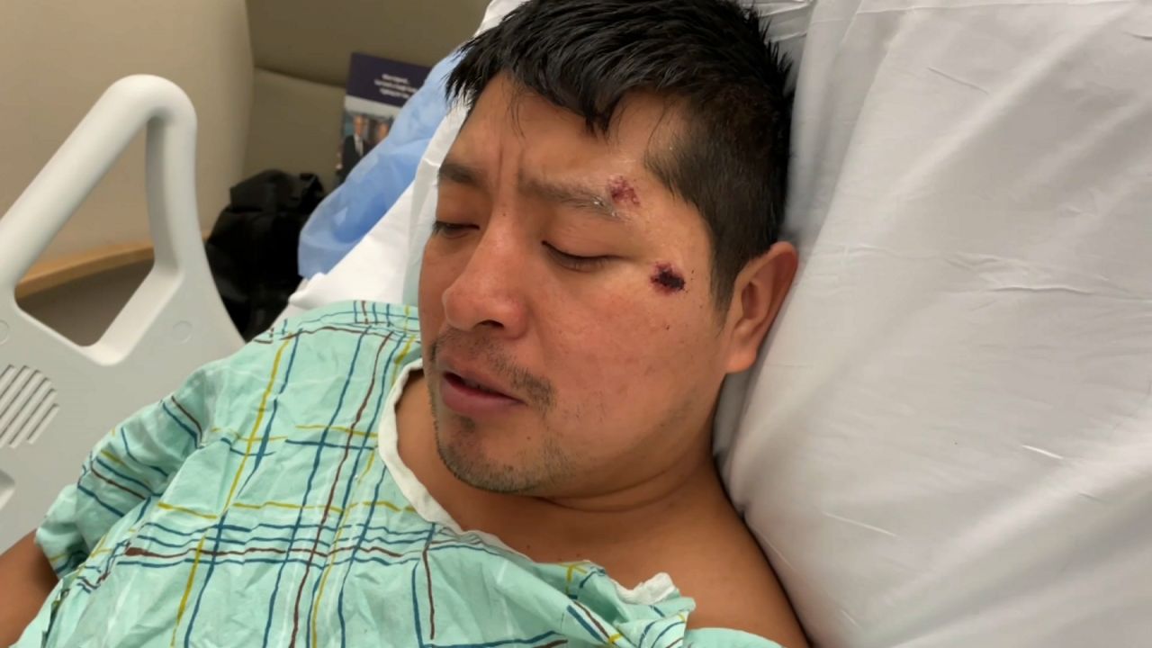 ‘Thank God I’m alive’: delivery man run over