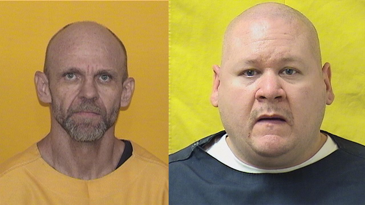 Bradley Gillespie (left) and James Lee (right) are considered armed and dangerous. (Photos courtesy of the Williams County Sheriff's Office)