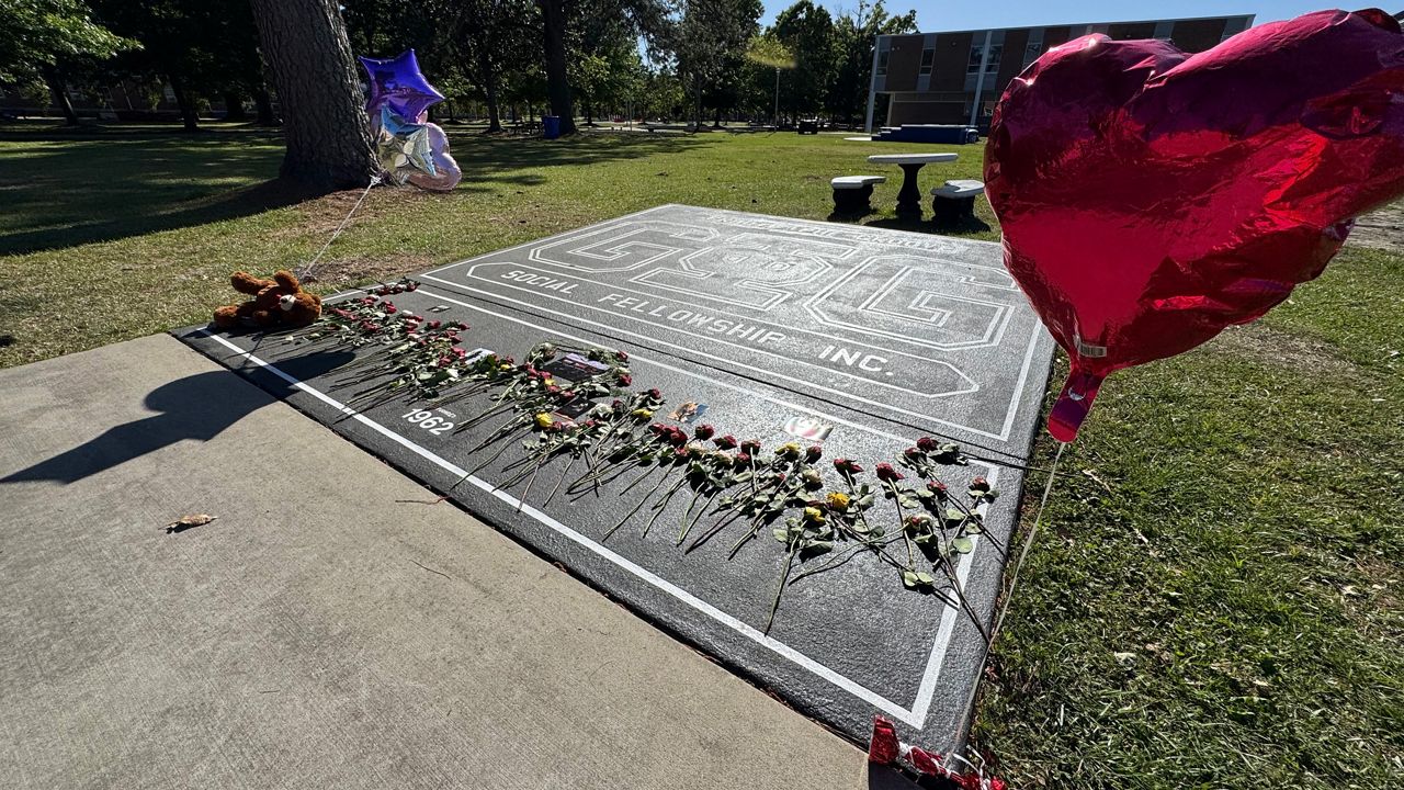 A makeshift memorial for Isaiah Caldwell, 24, of Albany, New York, that sprung up after Sunday’s deadly shooting was removed by Tuesday. (Spectrum News 1/Zyneria Byrd)