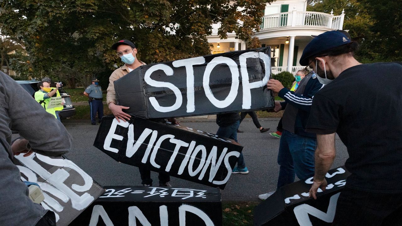 Eviction protest