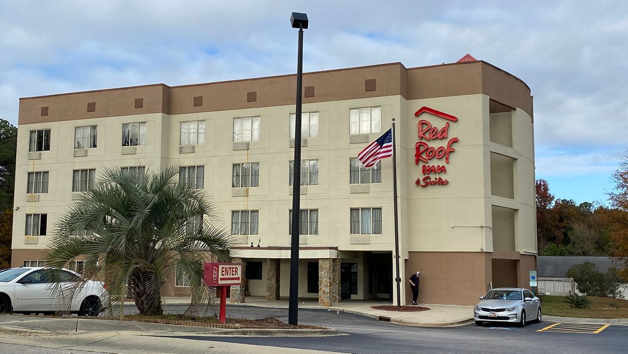 A woman is suing a Red Roof Inn and other motels in the Fayetteville area, saying they knew or should have know she was a sex trafficking victim. 