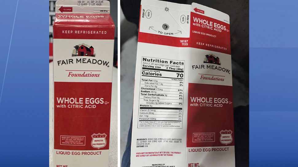 Misbranding and Allergens Lead to Recall of Liquid Egg Products