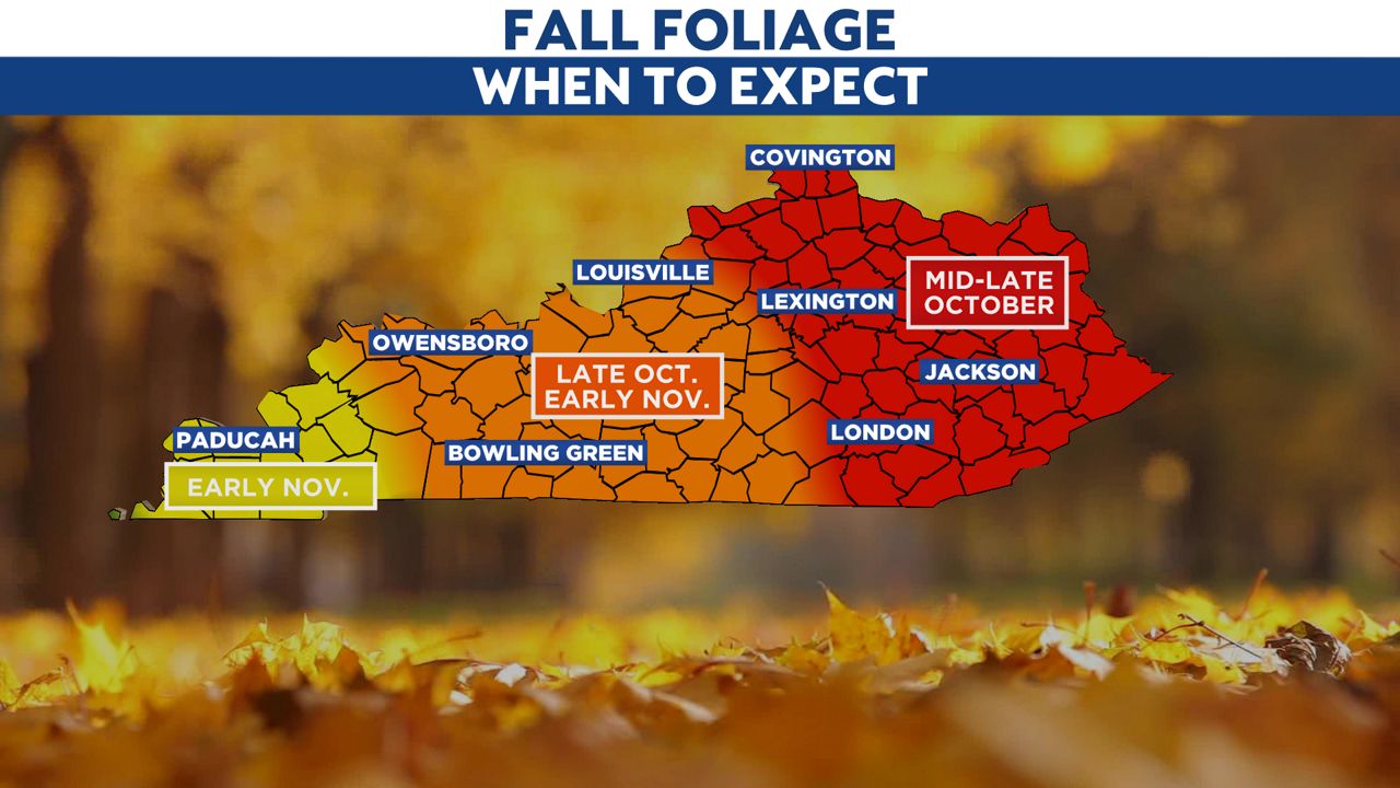 When will you see the peak fall colors?