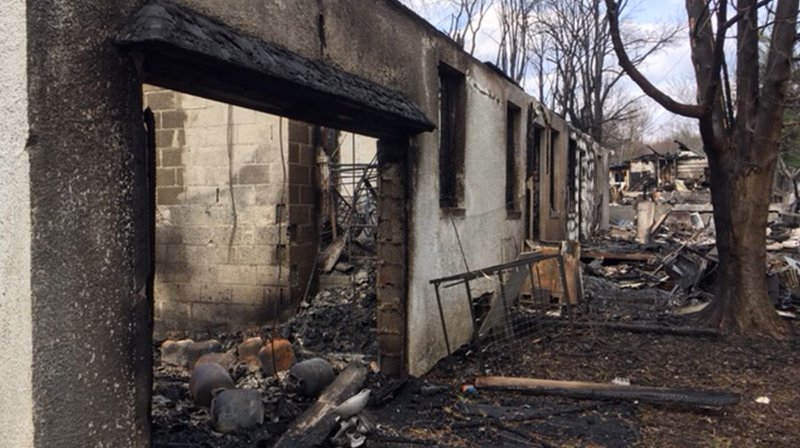 Cleanup begins following Fallsburg fire