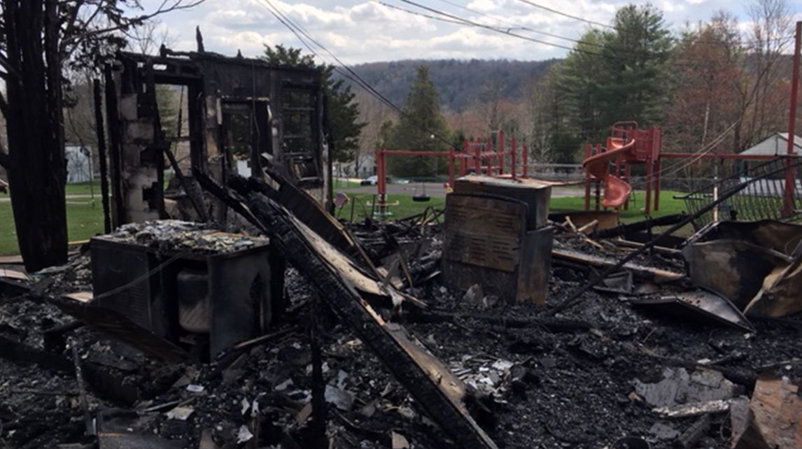 Cleanup begins following Fallsburg fire