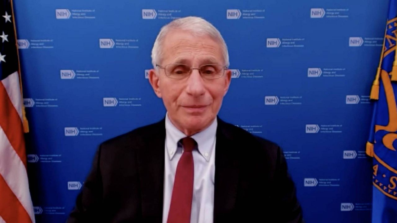 Dr. Anthony Fauci, director of the National Institute of Allergy and Infectious Diseases, speaks to Spectrum News.
