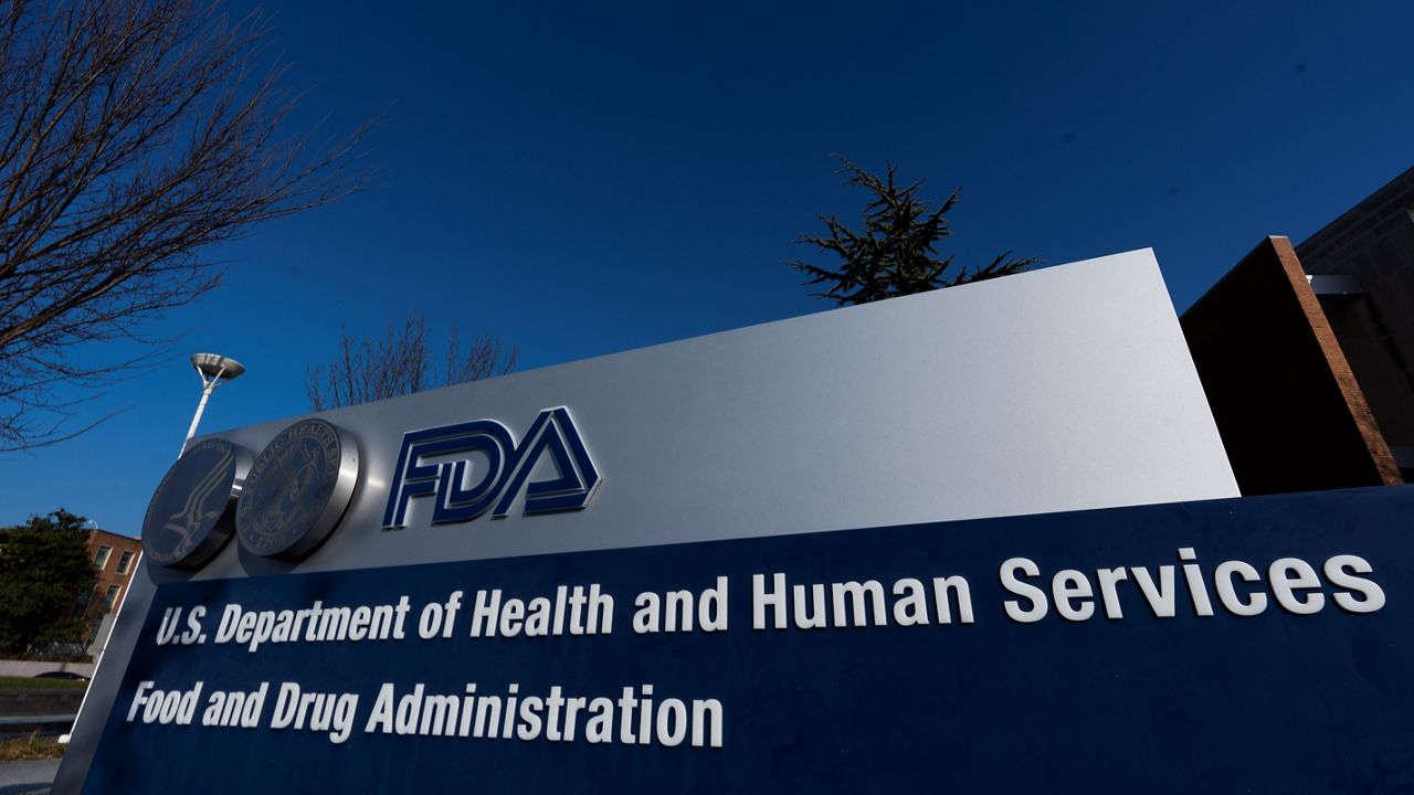 A sign in front of the Food and Drug Administration building is seen on Dec. 10, 2020, in Silver Spring, Md. (AP Photo/Manuel Balce Ceneta, File)