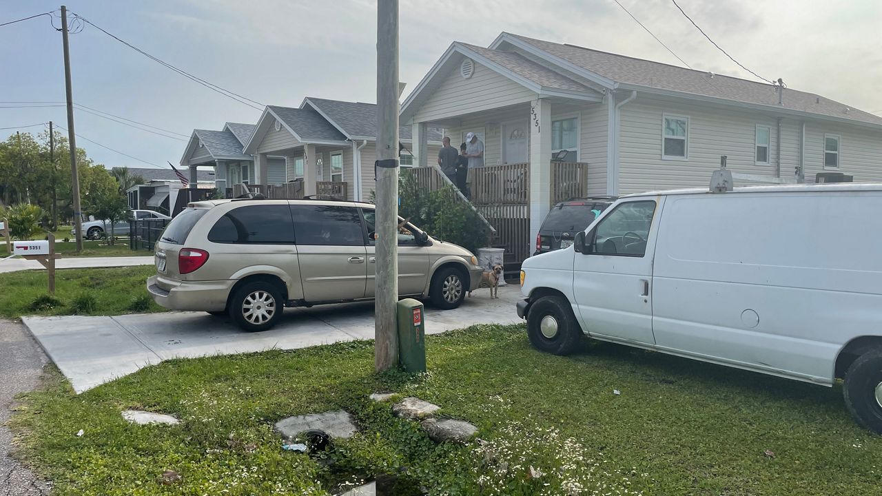 While homes like these on Leisure Lane were built by Habitat for Humanity, new federal funding in Pasco County would go toward housing single homeless adults. (Spectrum Bay News 9/Sarah Blazonis)