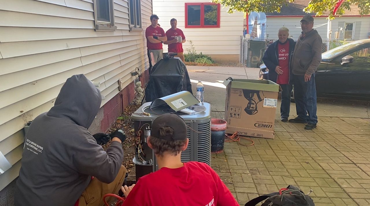 West Allis family receives new HVAC system