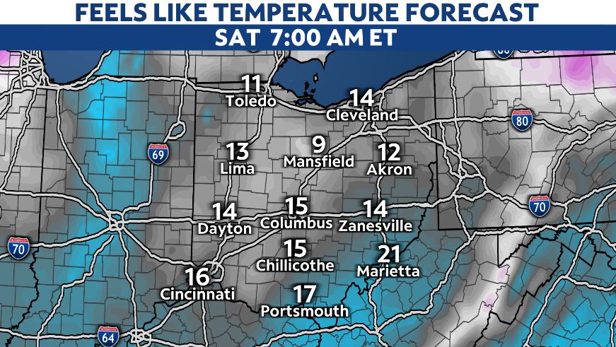 Snow, rain and cold to impact Ohio through the weekend