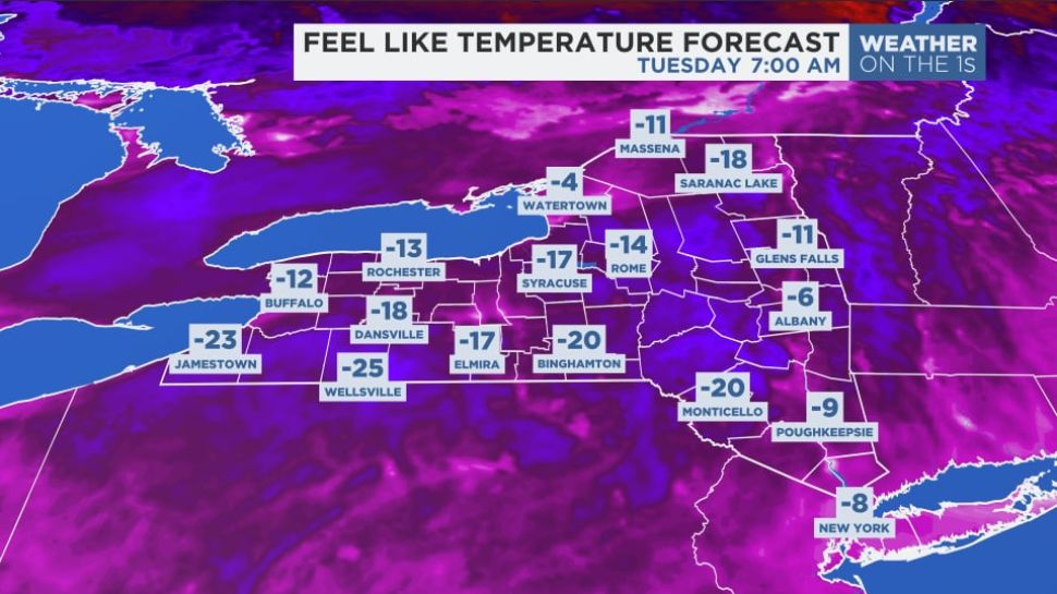 Wind Chill Tuesday Forecast