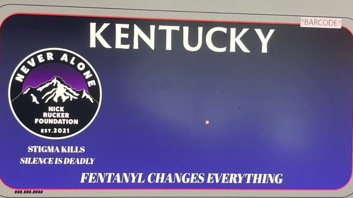 Kentucky Transportation Cabinet shares plans for new fentanyl awareness license plates 