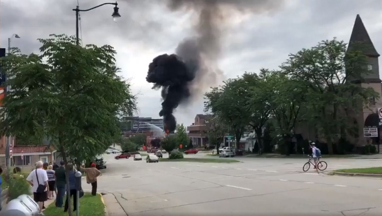 Fire at Madison Gas and Electric