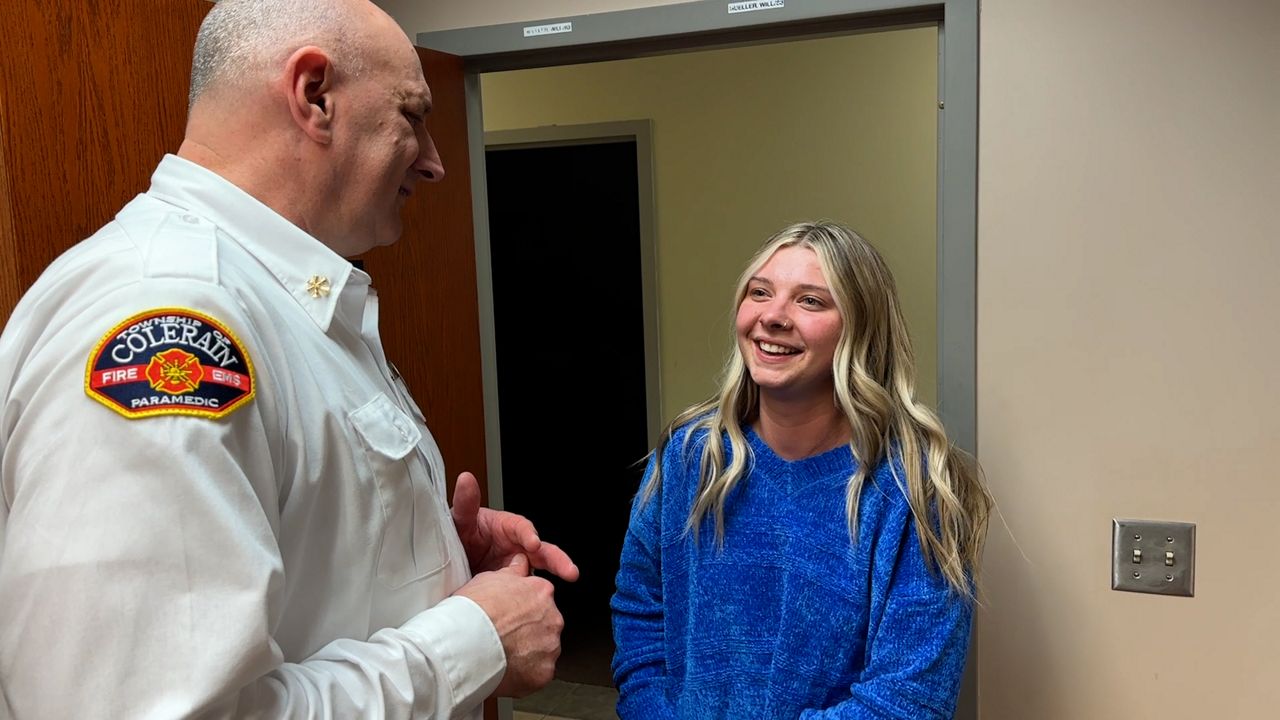 Firefighter reunites with baby he delivered 21 years ago