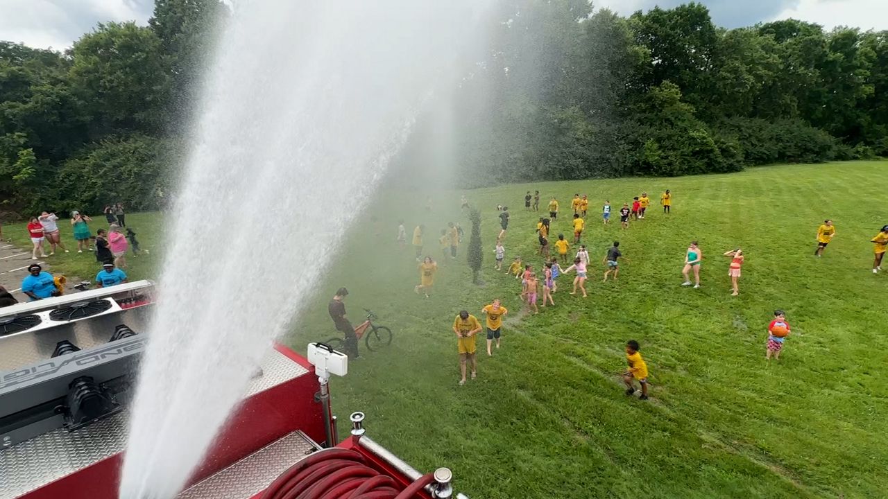 Fire crews on 'splash patrol' to keep kids cool