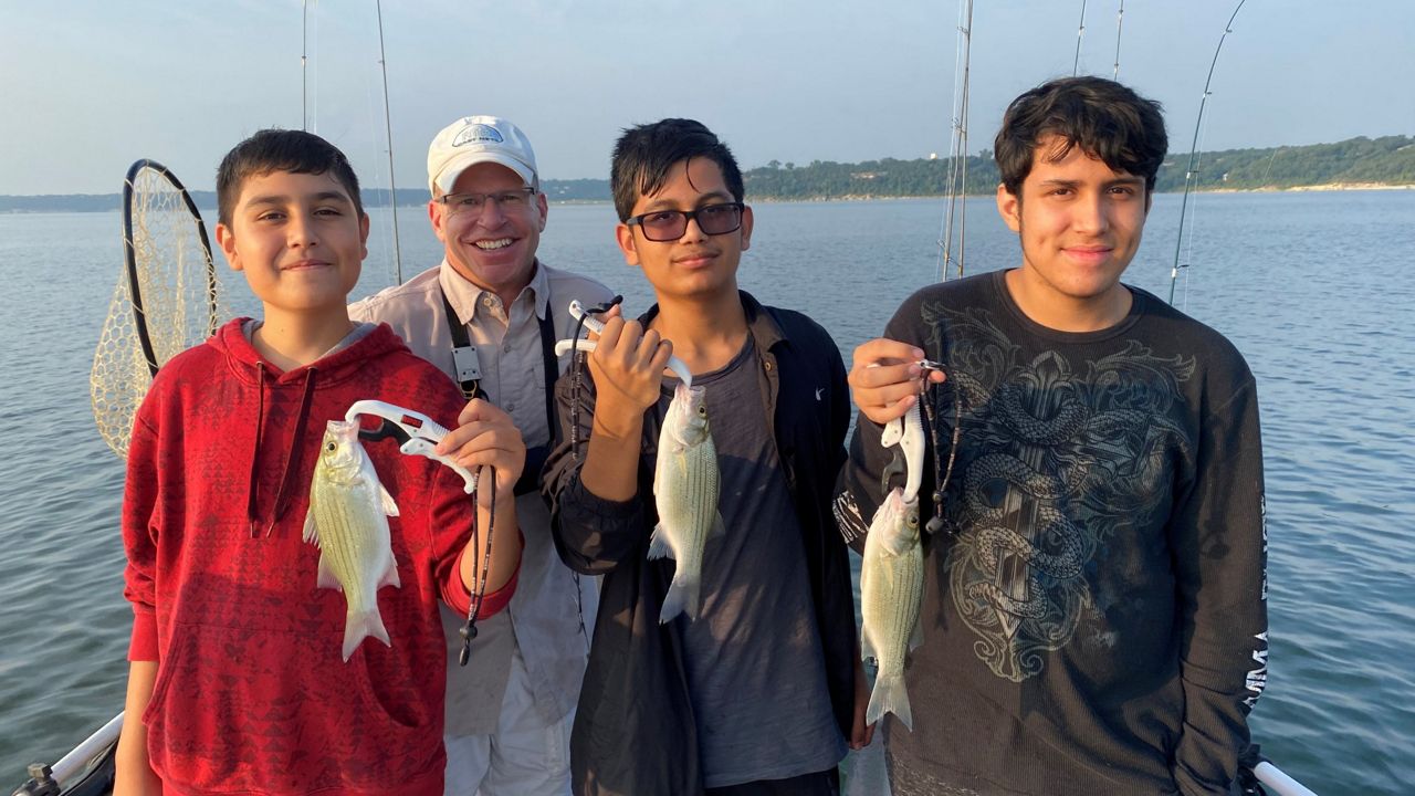 Program provides free fishing trips for military children