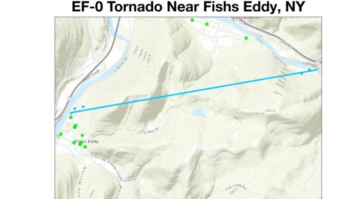 Tornado confirmed to have hit Delaware County on Saturday