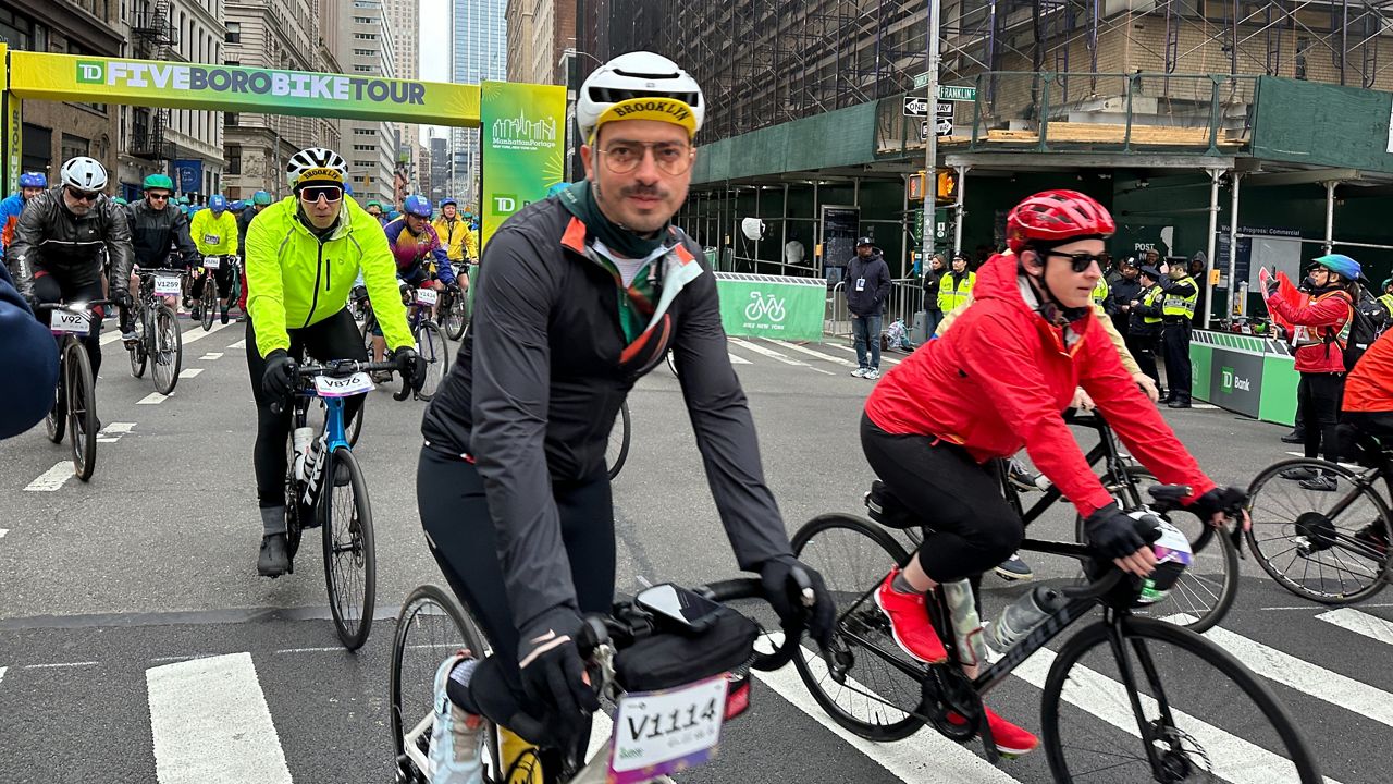 Thousands of cyclists ride in 2024 TD Five Boro Bike Tour