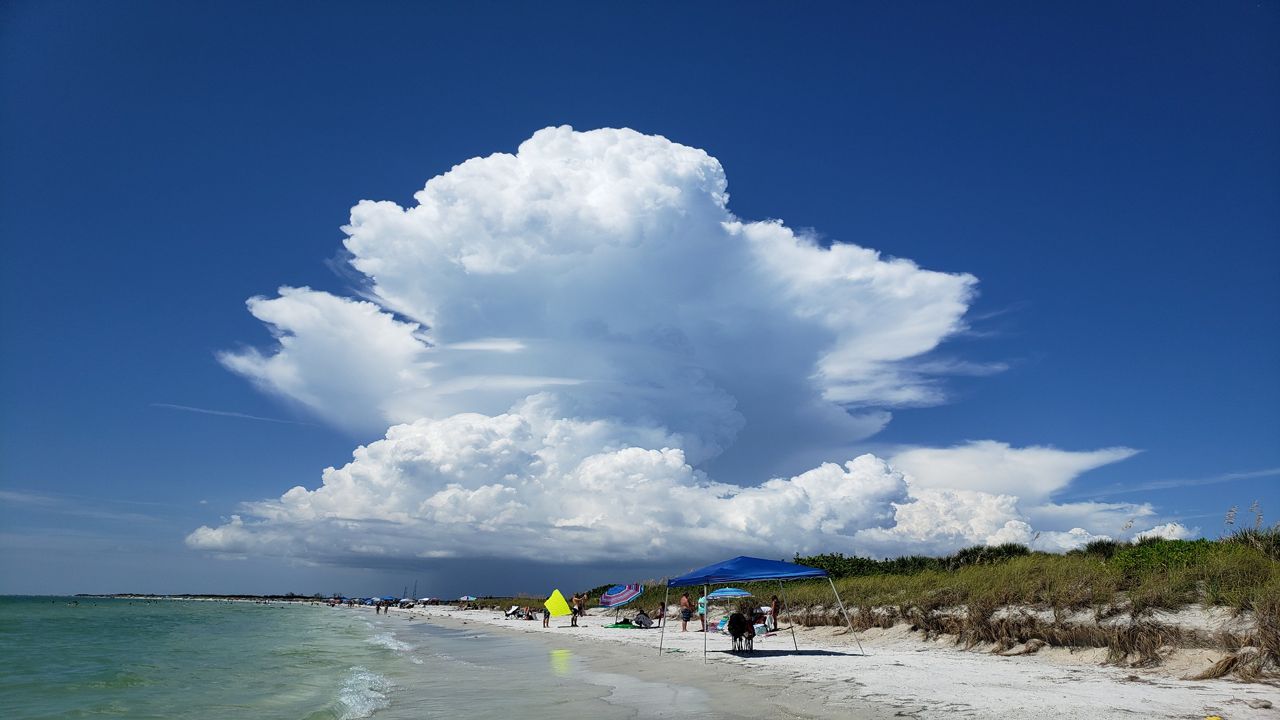 Thunderstorm at the beach